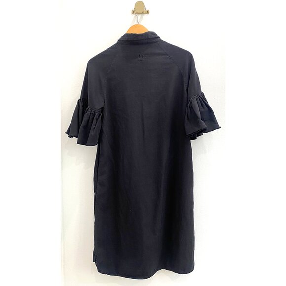 🔷 Hannes Roether — Navy Shirt Dress — Medium - Picture 3 of 11